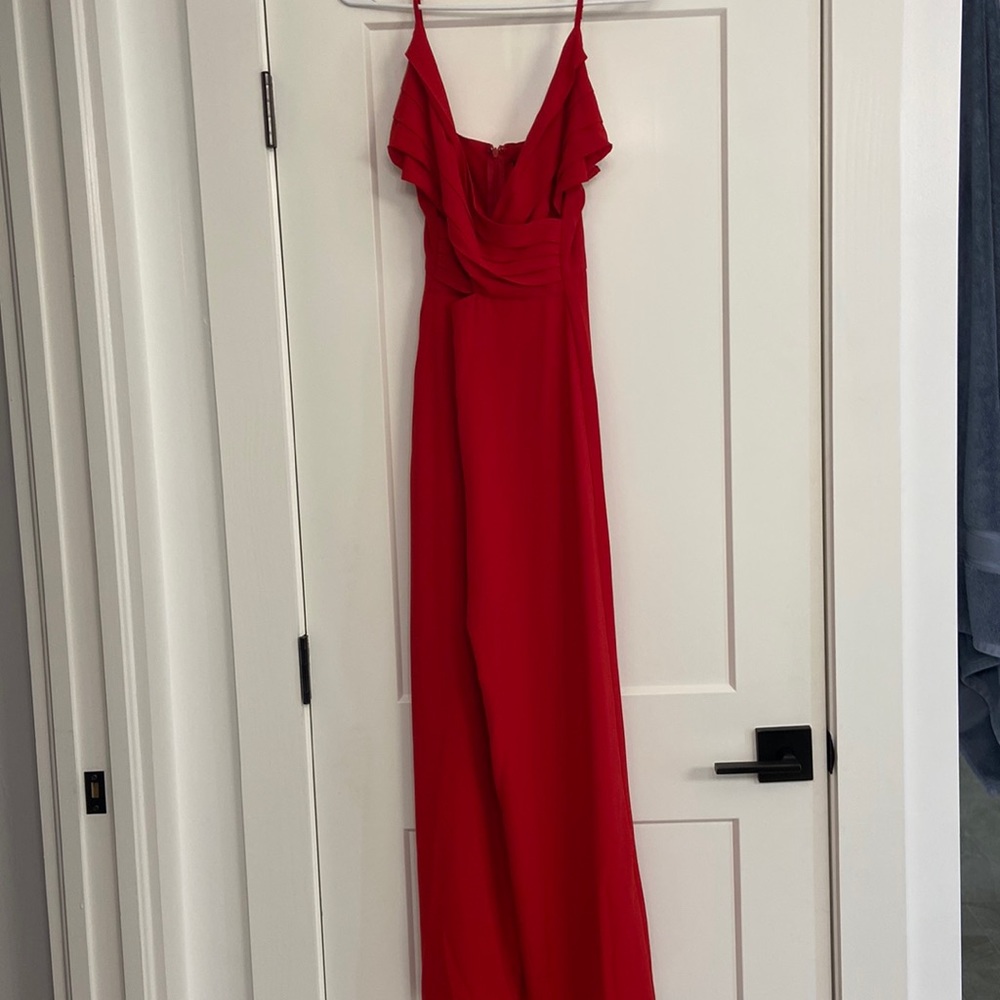 Lulus Red jumpsuit.